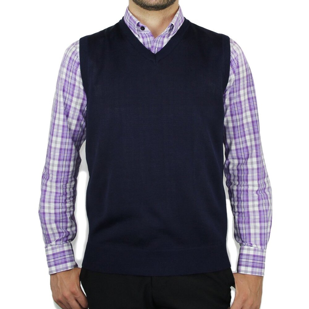Mens Solid Sweater Vest (SV-243)
